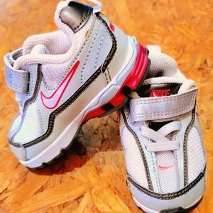 Nike Impax Toddler Pink White Leather 2007 Shoes Size 3C HTF Excellent Pre-Owned